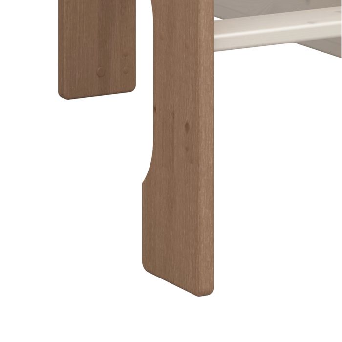 Steens For Kids High Sleeper in Whitewash  Grey Brown Lacquered