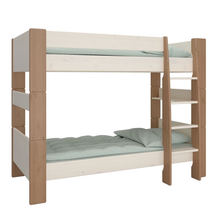 Steens For Kids Bunk Bed Whitewash Grey and Brown Lacquered