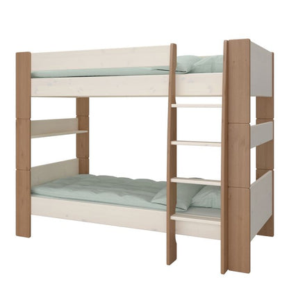 Steens For Kids Bunk Bed Whitewash Grey and Brown Lacquered