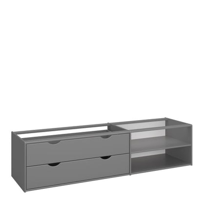 Steens For Kids Single Bed Incl. Under Bed Drawers in Folkstone Grey