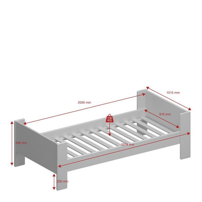 Steens For Kids Single Bed Incl. Under Bed Drawers in Folkstone Grey