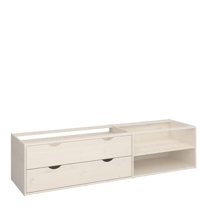 Steens For Kids Single Bed in Whitewash Grey Brown Lacquered