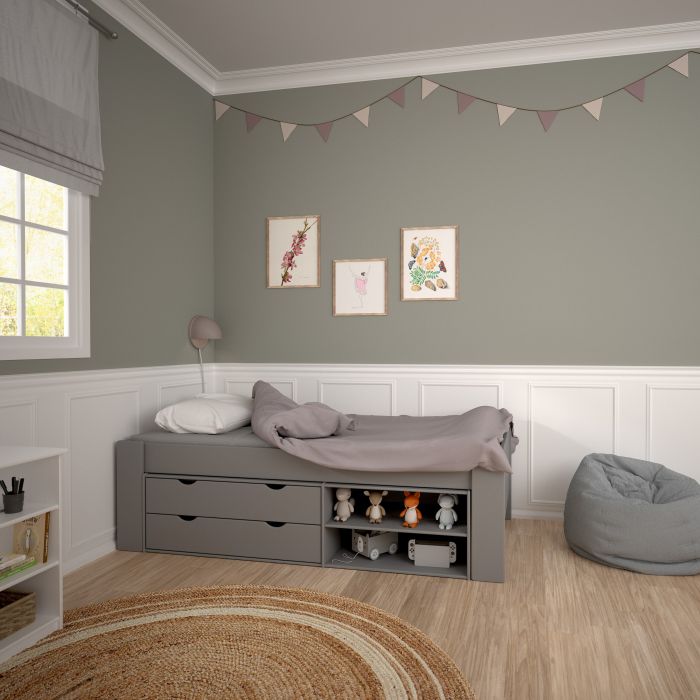 Steens For Kids Underbed Drawer section 2 Drawers in Folkestone Grey