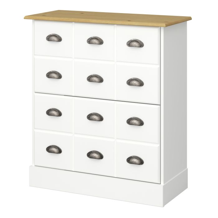 Nola Shoe Cabinet White & Pine