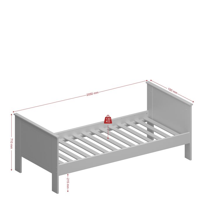 Alba Single Bed White