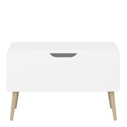 Gaia Toy Box in Pure White