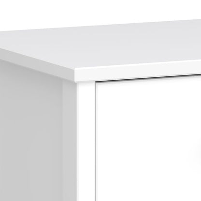 Tromso 3 Drawer Bedside in Pure White