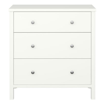 Tromso 3 Drawer Chest Off White