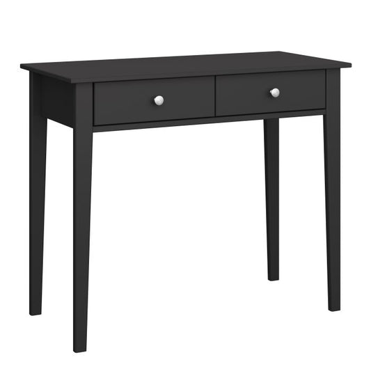 Tromso Desk 2 Drawers Black