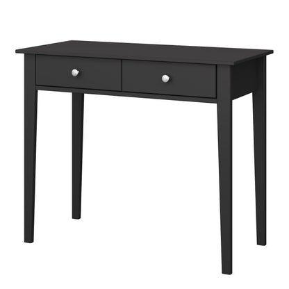 Tromso Desk 2 Drawers Black