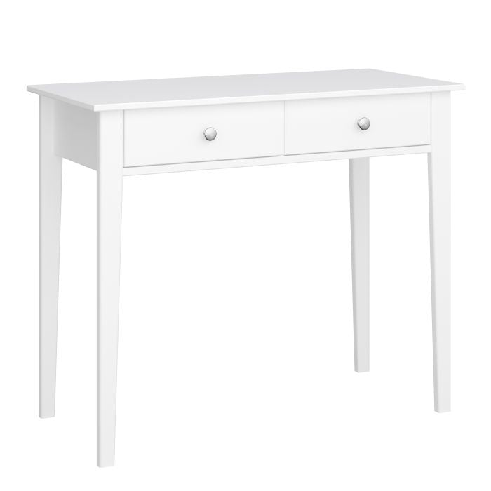 Tromso Desk 2 Drawers Pure White