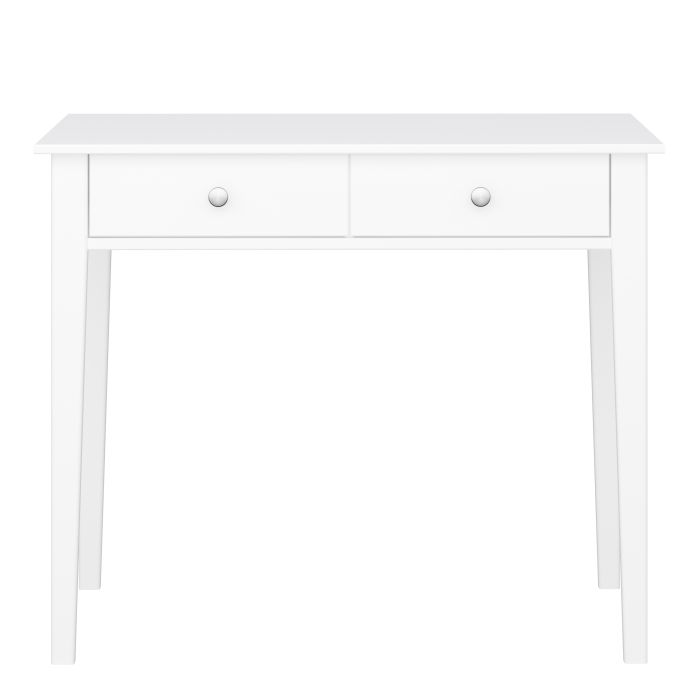 Tromso Desk 2 Drawers Pure White