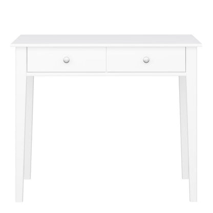 Tromso Desk 2 Drawers Pure White