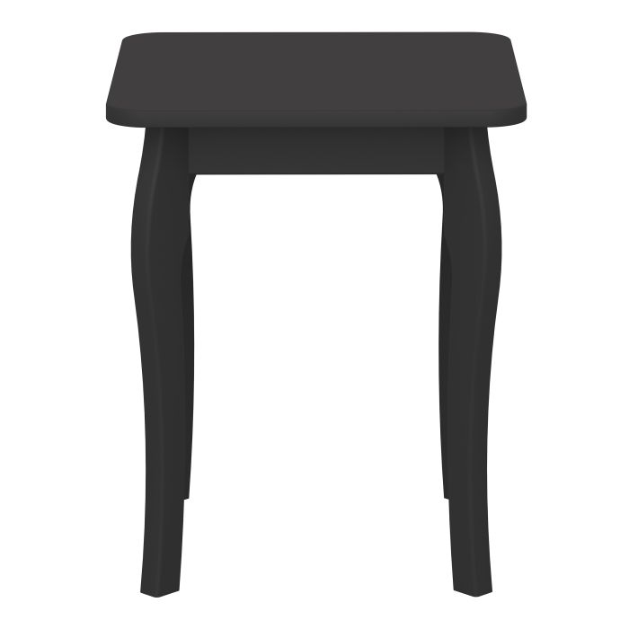 Baroque Stool in Black