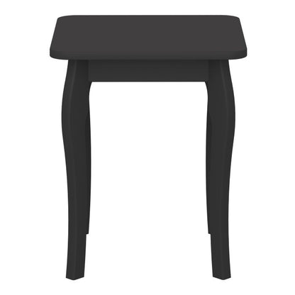 Baroque Stool in Black