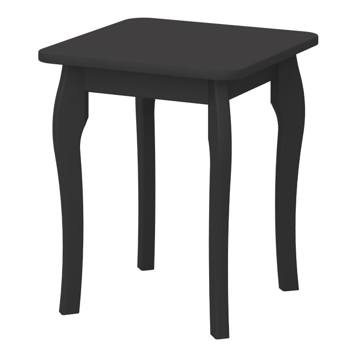 Baroque Stool in Black