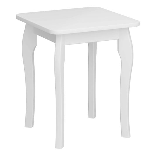 Baroque Stool in White