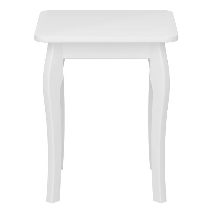 Baroque Stool in White