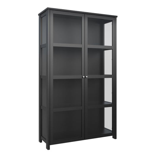 Excellent Showcase Display Cabinet with 2 Doors in Black