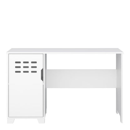 Loke Desk 1 Door in Pure White