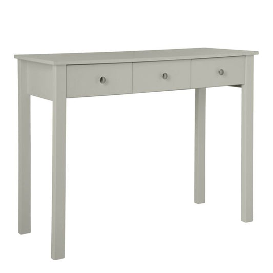 Florence 3 Drawer Dressing Table in Soft Grey