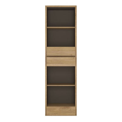 Shetland Tall Narrow 3 Drawer Bookcase