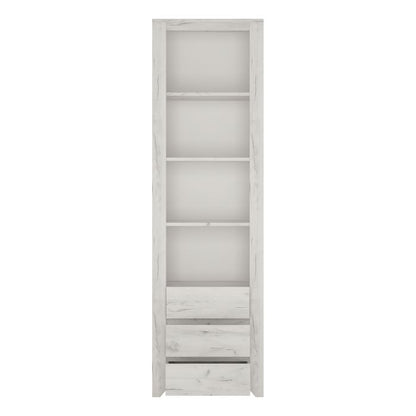 Angel Tall Narrow 3 Drawer Bookcase