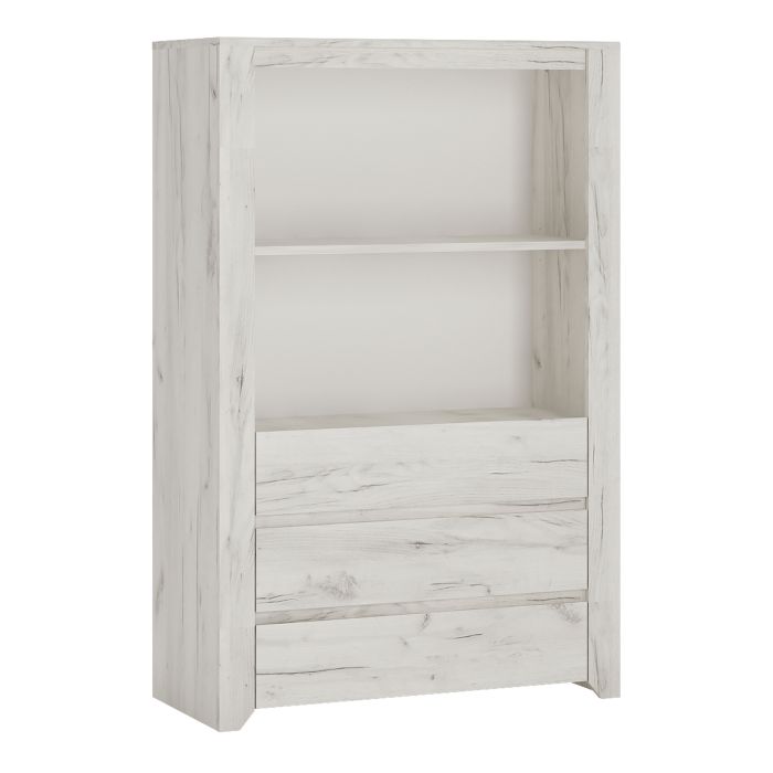 Angel 3 Drawer Cupboard with Open Shelf