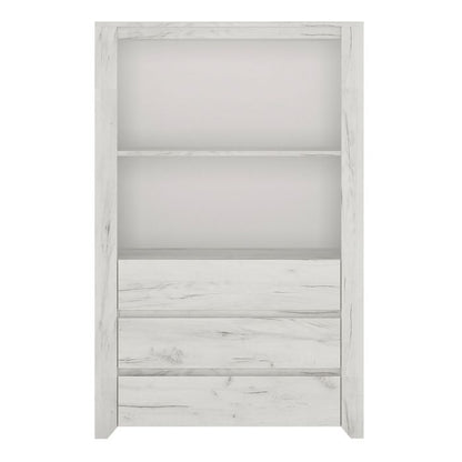 Angel 3 Drawer Cupboard with Open Shelf