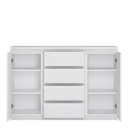 Fribo 2 Door 4 Drawer Sideboard in White