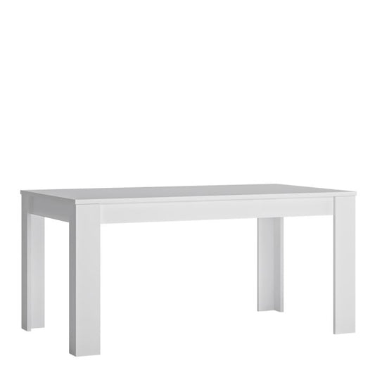 Lyon Large Extending Dining Table 160-200cm in White and High Gloss