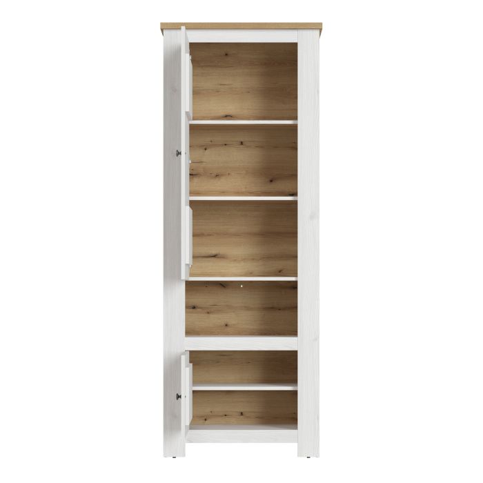 Celesto 2 Door TV Unit in White and Oak (154cm)