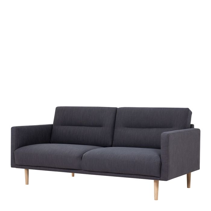 Larvik 2.5 Seater Sofa - Anthracite, Oak Legs