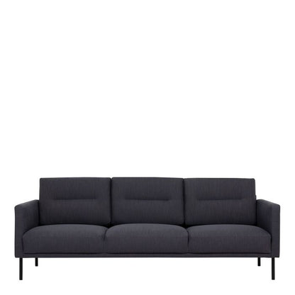 Larvik 3 Seater Sofa - Anthracite, Black Legs