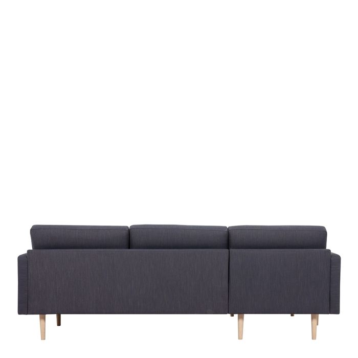 Larvik Chaiselongue Sofa  (LH) -  Anthracite, Oak Legs