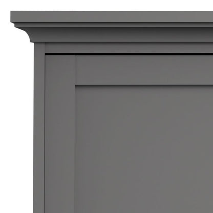 Paris Wardrobe with 3 Doors in Matt Grey