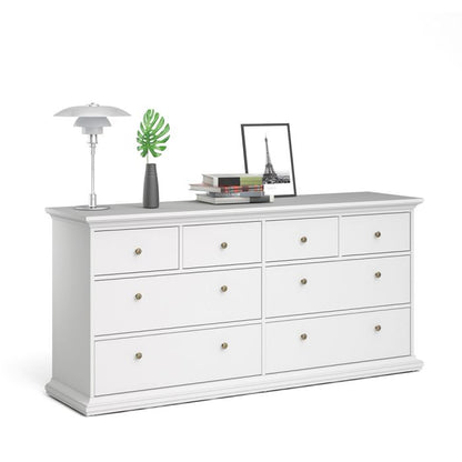 Paris Chest of 8 Drawers in White