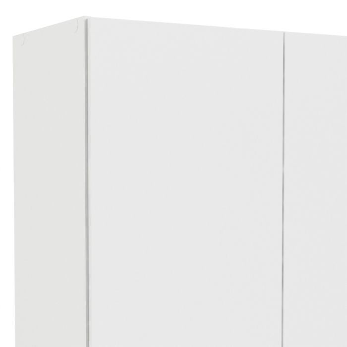 Space Wardrobe with 2 Doors + 1 Drawer in White 1750