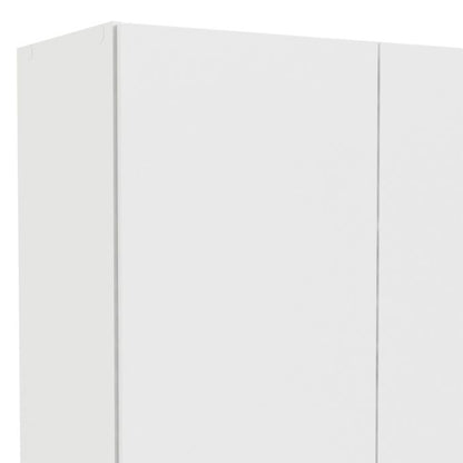 Space Wardrobe with 2 Doors + 1 Drawer in White 1750