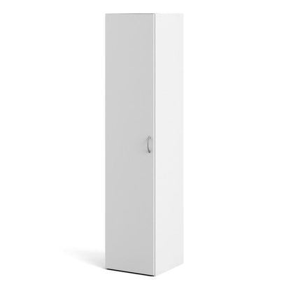 Space Wardrobe 1 Door in White 1750