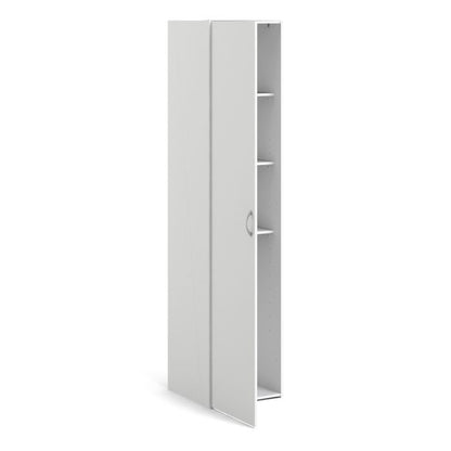 Space Wardrobe 1 Door in White 1750