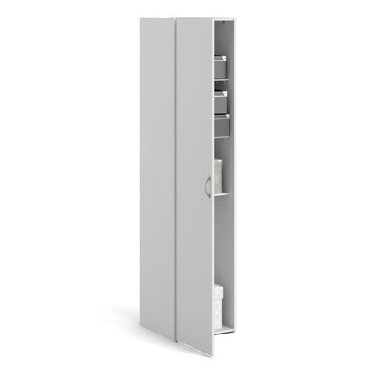 Space Wardrobe 1 Door in White 1750