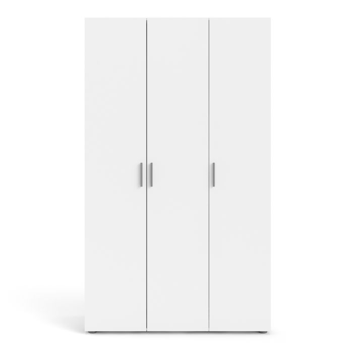 Pepe Wardrobe with 3 Doors in White