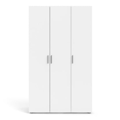 Pepe Wardrobe with 3 Doors in White