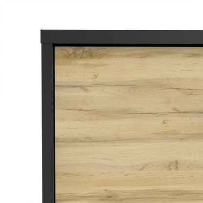 Match TV Unit 1 Door 1 Drawer in Black/Oak