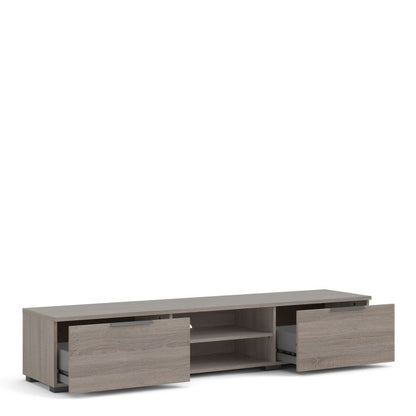 Match TV Unit 2 Drawers 2 Shelf in Truffle Oak