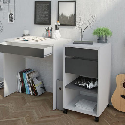 Function Plus Mobile File Cabinet 2 Drawers 1 shelf FSC Mix 70 % NC-COC-060652