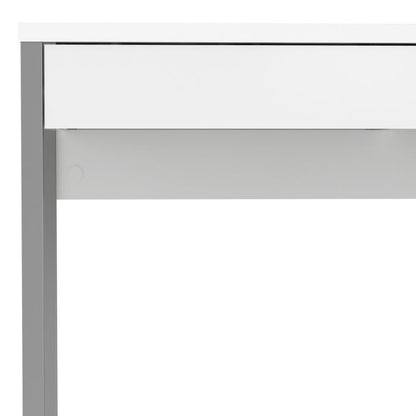 Function Plus Desk 2 Drawers in White High Gloss