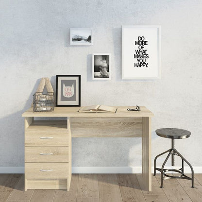 Function Plus Desk 3 Drawers in Oak FSC Mix 70 % NC-COC-060652