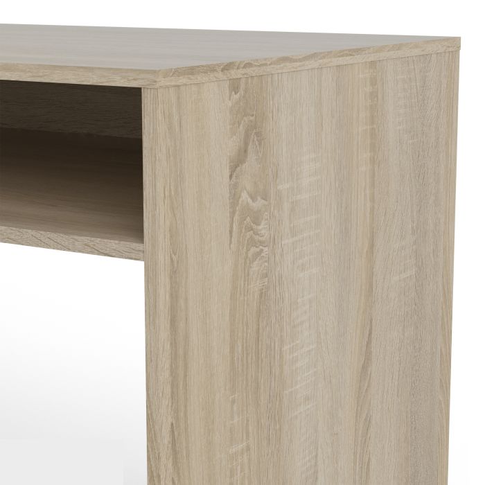 Function Plus Desk Multi Functional Desk with Drawer and 1 Door in White and Oak